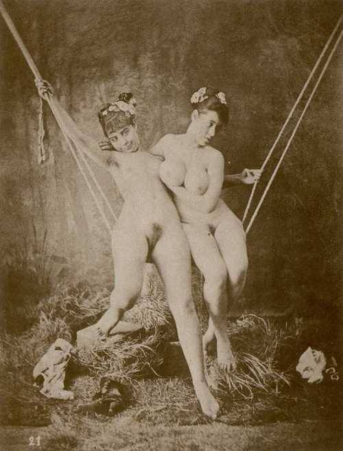 Victorian Women Sitting Naked on Swings. Youâ€™re welcome.