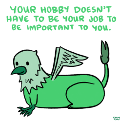 positivedoodles:  [Image description: drawing of a green griffin