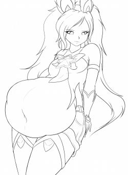 (Patreon Sketch)Star Guardian Jinx after a hearty meal.Links:
