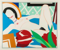 balltillifall:Monica with Tulips by Tom Wesselmann