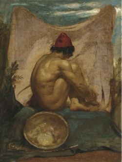 William Etty (1787-1849)  -  Oil on board, 68,6 x 52,7 cm.