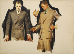 19thcenturyboyfriend:  Study, J.C. Leyendecker