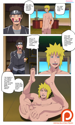 perrisprinkle:Minato invites Kiba over to see why Naruto’s always talking about that sexy dog boy. Can Kiba impress the 4th Hokage himself? We’ll find out ;)