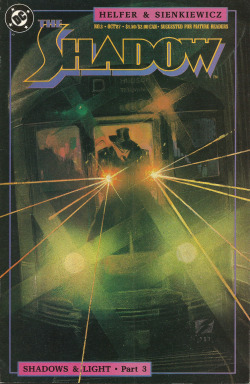 The Shadow No. 3 (DC Comics, 1987). Cover art by Bill Sienkiewicz.From