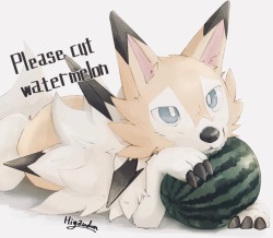 hiyaudon:🍉 Daww <3