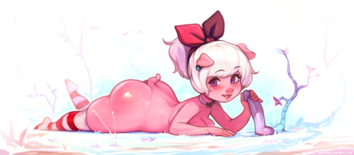 cyancapsule: Emelie with a lil flower!or a dildo.Find me on Twitter where I try to post something daily!Consider supporting me on patreon for weekly sketches, studies & PSDs!  <3