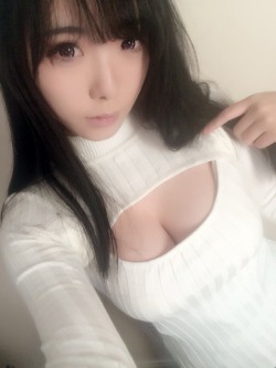 httpkitsune:  Open chest high neck sweater   ♡ Use the code