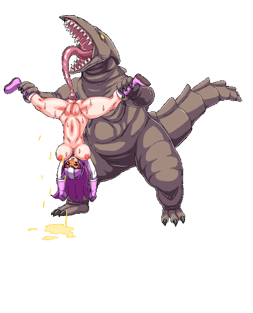 Busty oppai pink power ranger getting tentacle tongue raped by a big lizard  dragon hentai monster. Tumblr Porn