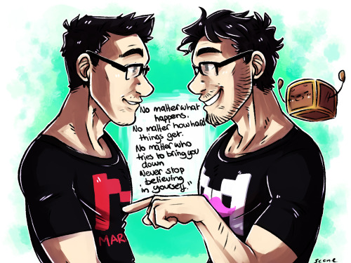 sconee:   Project #Loviplier To Mark, who always gives us so much through his videos and community support. We wanted to give back, through our art. We are a group of 15 or so Markiplites (so far) who regularly meet in Monodes’ art stream and