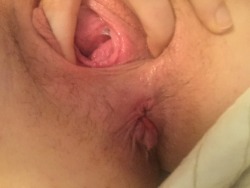 happygirlemilyp:  These are my holes after daddy and his friend