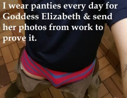 goddess-elizabeths-sissy:  My name is Goddess Elizabeth. I am