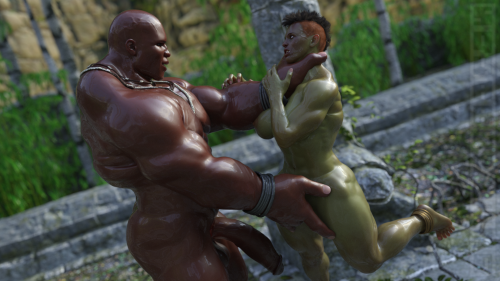 squarepeg3d: “So I have me another toy to play with. Such a caring people you are, orc…but I wonder…” The air was quickly and completely squeezed from Narrok’s brain, rendering her powerless to stop the beast’s cruel handling of her nethers.