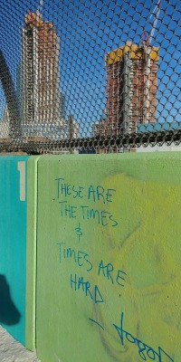 “These are the time & Times are hard” Long Island