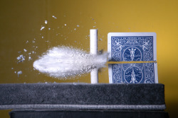 Chalk up another one (high speed photography; bullet through