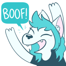 cat-boots:     BOOF! sticker pack commission for timbywuff get