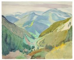 blastedheath:  Erich Heckel (German, 1883-1970), Schwarzwald-Berge,