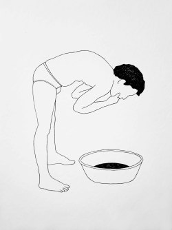franciscohurtz:  mal-estar / malaise tinta sobre papel / ink