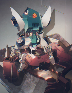 gayrusvakarian:  tiny minibot sitting on his throne :^))) 