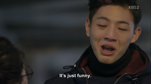 kdramafeed:   Gosh. Why am I crying when itâ€™s so funny? This is embarrassing. 