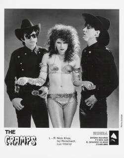post-punker:  Nick Knox, Ivy Rorschach and Lux Interior from The