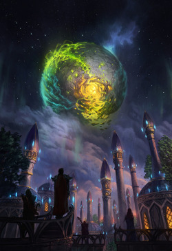 jjcanvas:  An illustration made for Blizzard :)Argus appearing