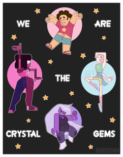 stevonnie:a print i just finished up!! garnet, amethyst, and