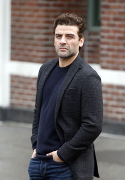 celebsofcolor:Oscar Isaac on the set of ‘Life Itself’ in