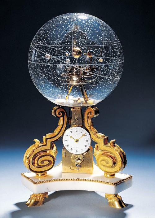 historyarchaeologyartefacts:  Planetarium Table Clock, Paris,