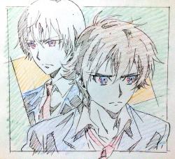 yoshi-x2:  Valvrave the Liberator and Buddy Complex sketches