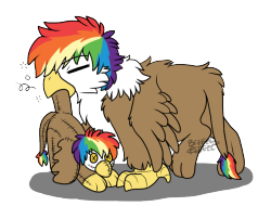 rainbowfeatherreplies:  Lil’ fledgeling-kitten Rainbow Feather’s