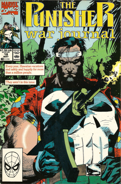 The Punisher War Journal, No.18 (Marvel Comics, 1990). Cover art by Jim Lee. From Oxfam in Nottingham.