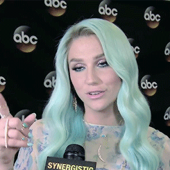kesha-rose:  ‘I used to dress a lot in black and now I’ve