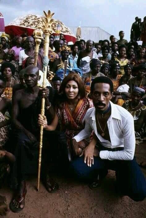 snoozelab:  wordsneedspace:  Ike & Tina in Ghana 1971  It’s a shame ike was such a cunt 