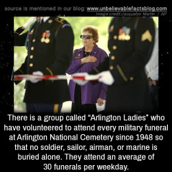 unbelievable-facts: There is a group called “Arlington Ladies”