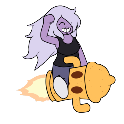 cawinemd:  Amethyst has a big amount of stuffs in her roomSome