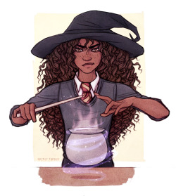 naimly:Coloured a scribbly sketch of Hermione I did a while back
