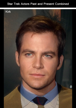 tastefullyoffensive:  Star Trek Actors Past and Present Combined