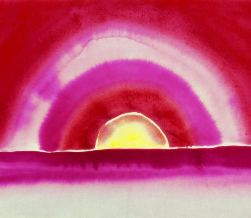 georgia-o-keeffe:Sunrise, 1916, Georgia O'Keeffe