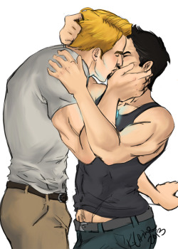 klaine03:  day 5 - kissing stony cause i apparently dont have
