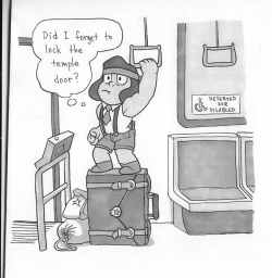 squirrilous:  Ruby on her way to work, for Inktober. Gems! Commuting!