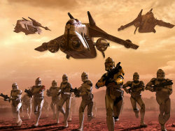 alienspaceshipcentral:  oodlife:  The battle of Geonosis.   IF