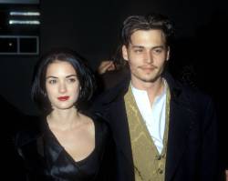 90sryder: Winona Ryder and Johnny Depp at the Premiere for Edward