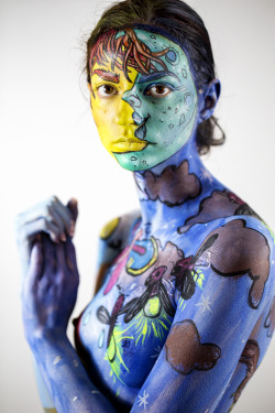 bethemgee:  From my recent body paint shoot.  Photographer @markshootspeople