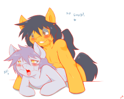 Dat snuggling though~ For http://ask-slayer.tumblr.com/