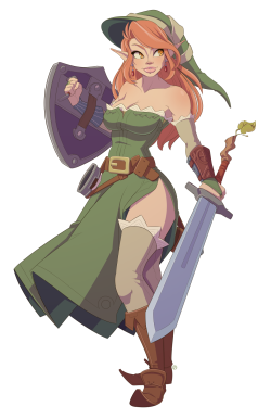 muy-mal:  Link/Sorceress Fusion!Meet the magical Heroin of Time!