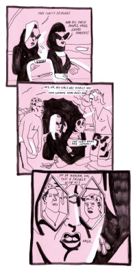 jmkecomics:  a comic about The Art School Girls of Doom that