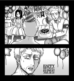 nelldya: Happy birthday, Reiner&Zeke~♡