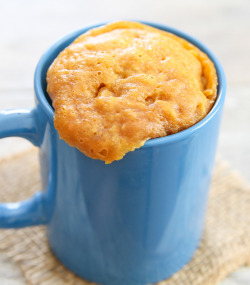 foodffs:  3 INGREDIENT FLOURLESS PEANUT BUTTER MUG CAKEReally