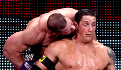 rwfan11:  John Cena promises Wade Barrett he’ll be gentle.