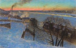 catmota:  Evening in February, Riddarfjärden, Stockholm  (1892-1893)